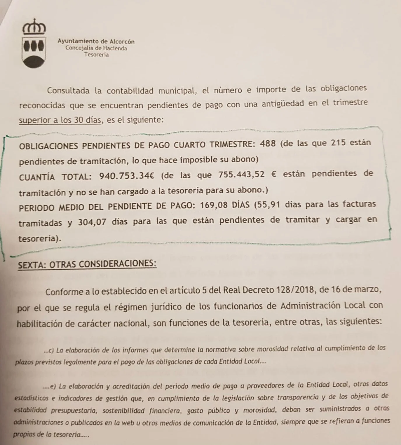 215 proveedores del Ayuntamiento de Alcorcón llevan 300 días esperando a cobrar sus facturas