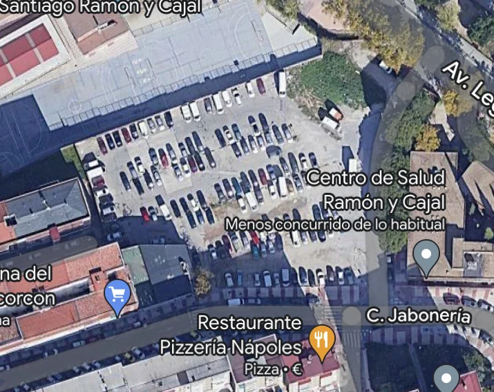 La Alcaldesa elimina 100 aparcamientos  en el  centro de Alcorcón