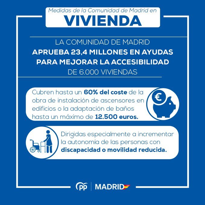 El Gobierno de Isabel Díaz Ayuso continúa aprobando medidas en favor de los madrileños