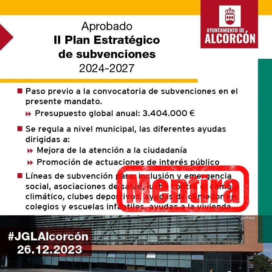 El Ayuntamiento de Alcorcón elimina las subvenciones prometidas a las AMPAs y familias