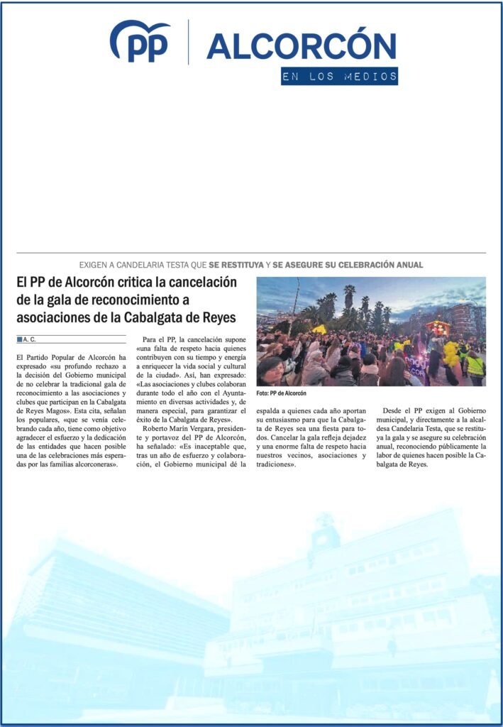 Aparicion en medios: Al Cabo de la Calle – 28 Enero 2026