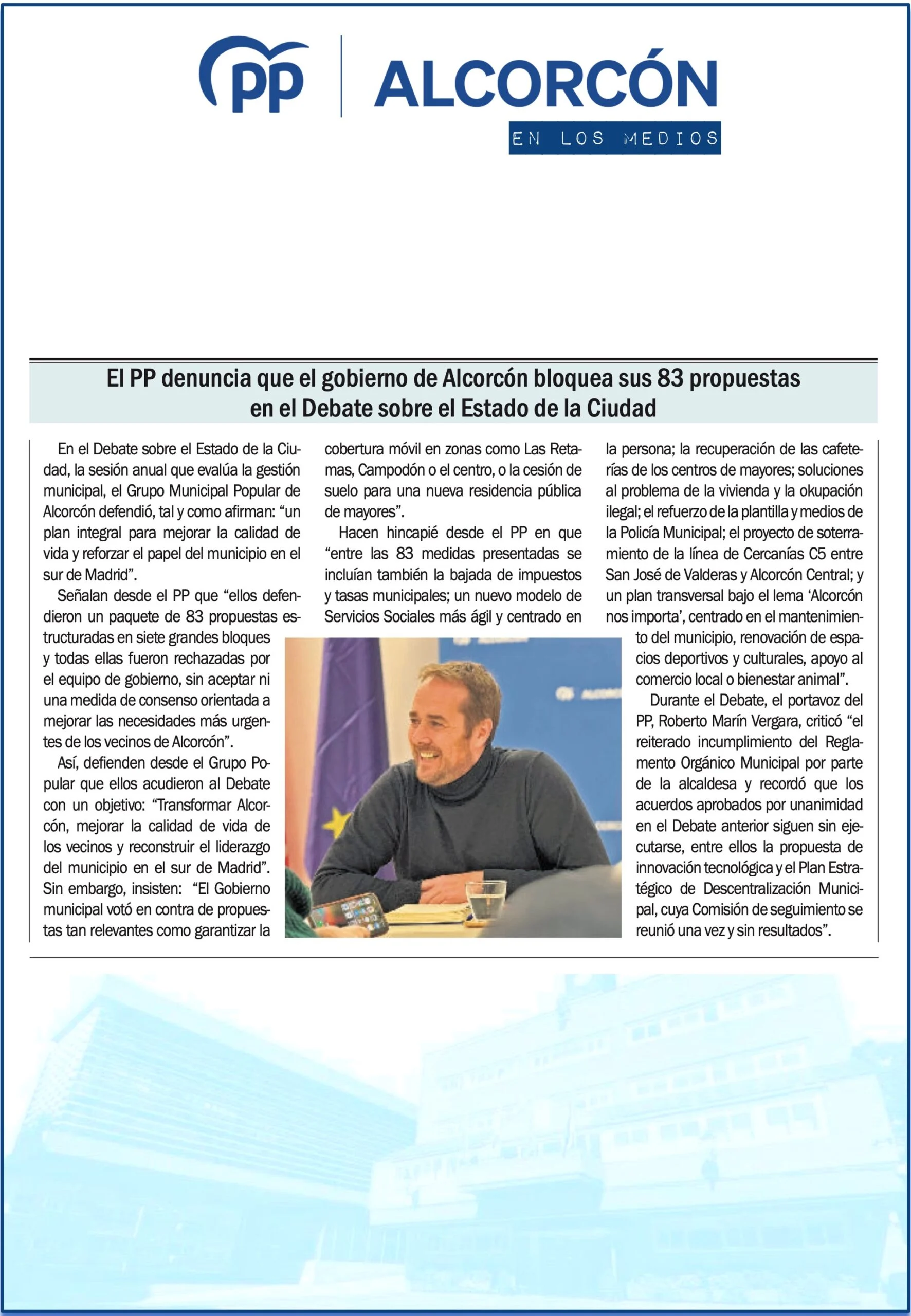Aparicion en medios: Al Cabo de la Calle – 28 Enero 2026