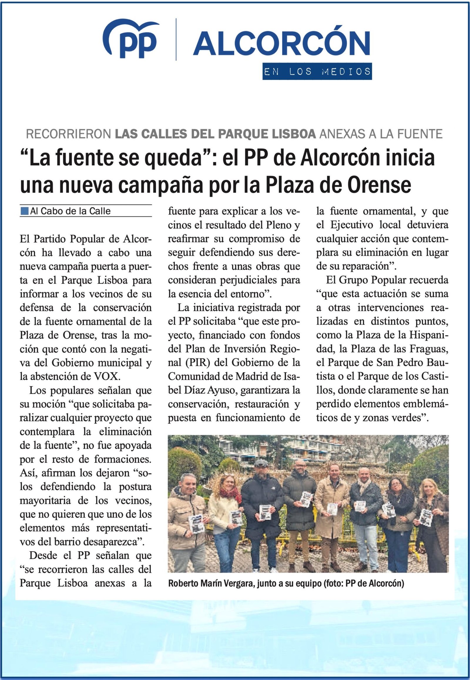 Aparicion en medios: Al Cabo de la Calle – 28 Enero 2026