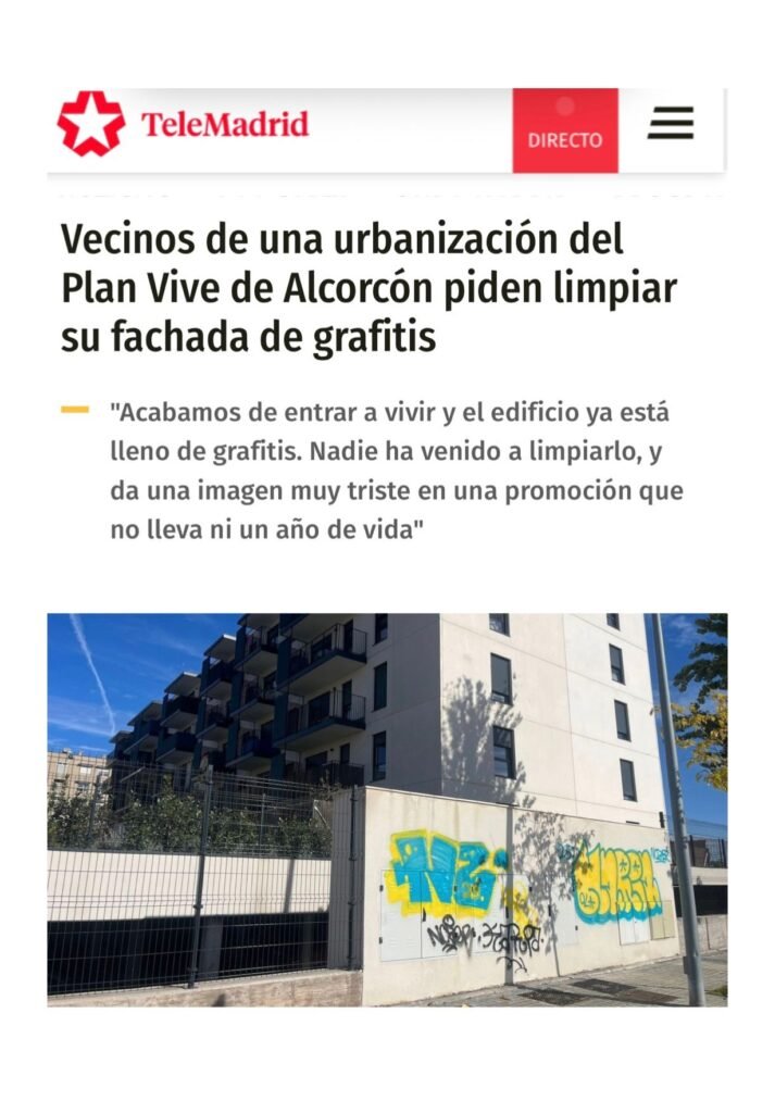 Aparicion en medios: TeleMadrid – 9 Enero 2026