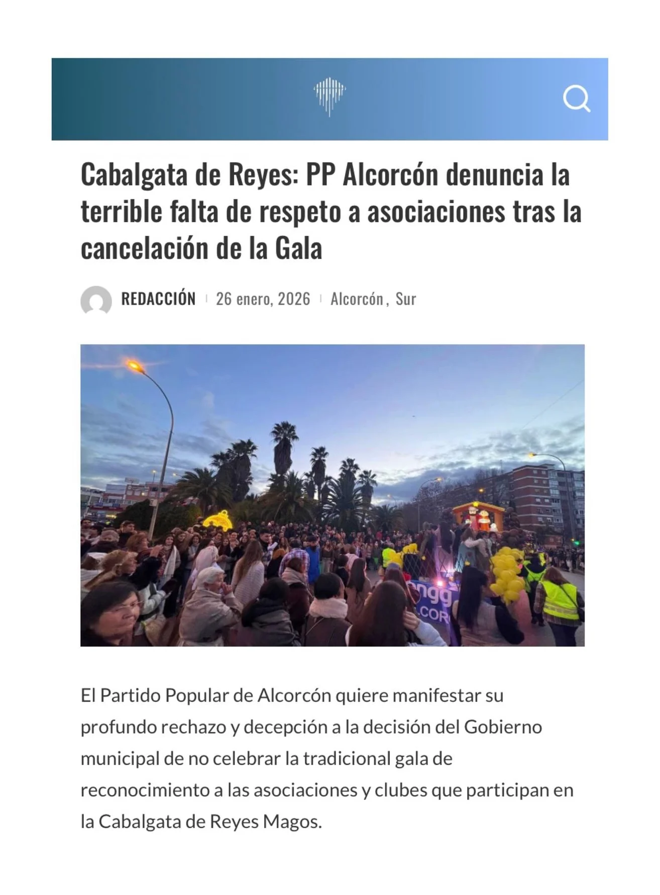 Aparicion en medios: El Iceberg de Madrid – 26 Enero 2026
