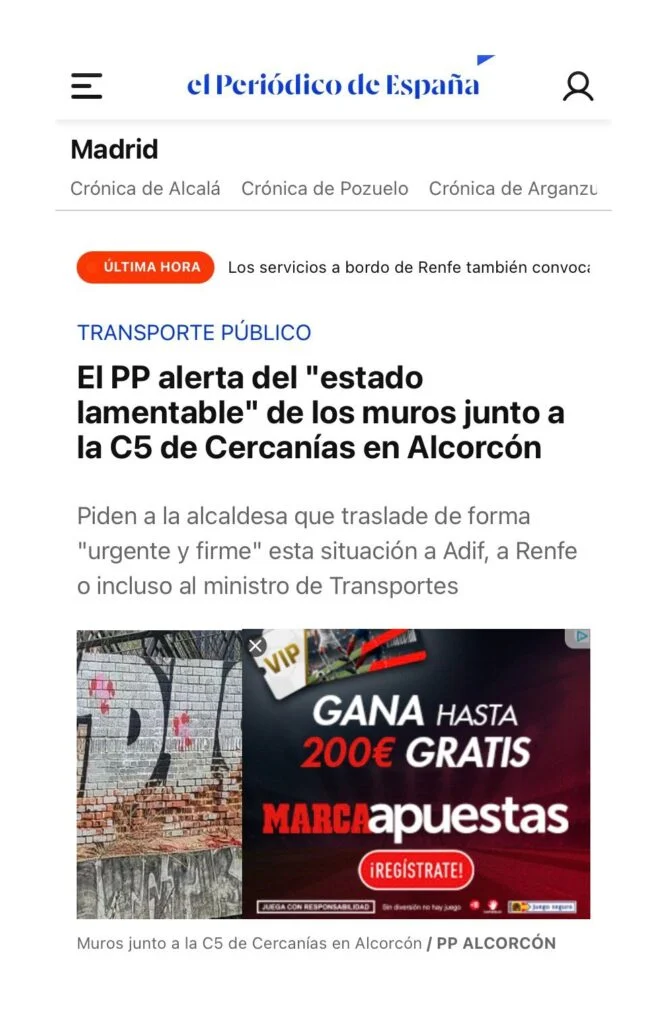 Aparicion en medios: El Periódico de España – 26 Enero 2026