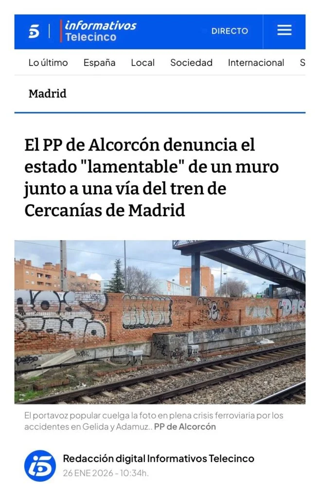 Aparicion en medios: TeleCinco – 26 Enero 2026