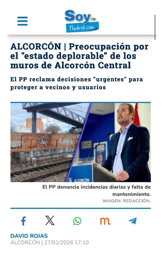Aparicion en medios: Soy De Madrid – 27 Enero 2026