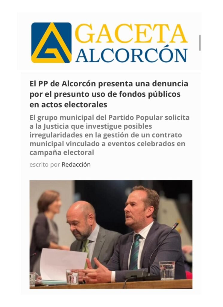 Aparicion en medios: La Gaceta de Alcorcón – 30 Enero 2026