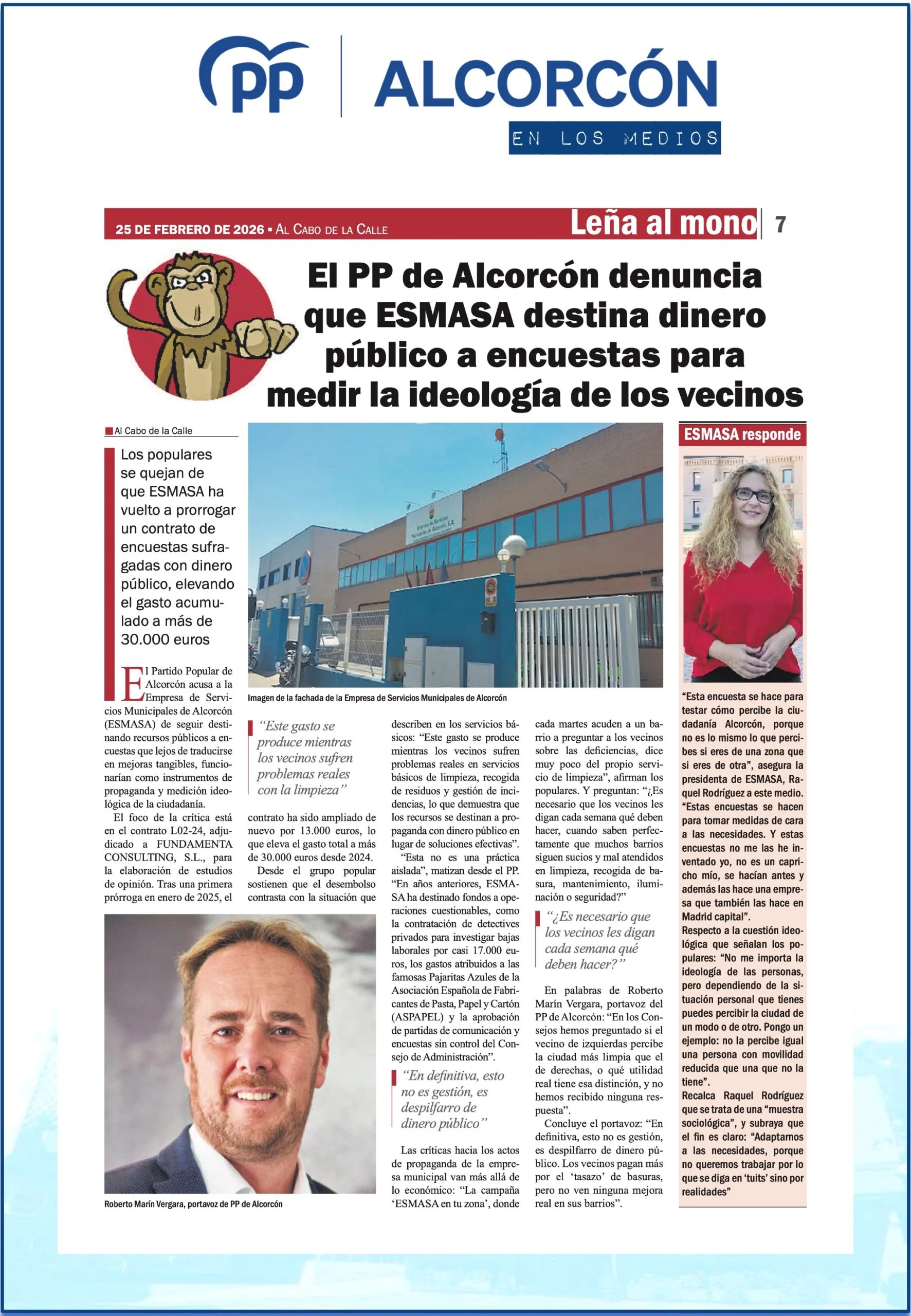 Aparicion en medios: Al Cabo de la Calle – 25 Febrero 2026