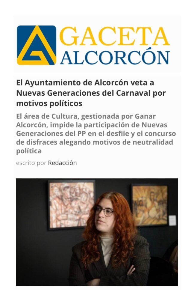 Aparicion en medios: La Gaceta de Alcorcón – 13 Febrero 2026