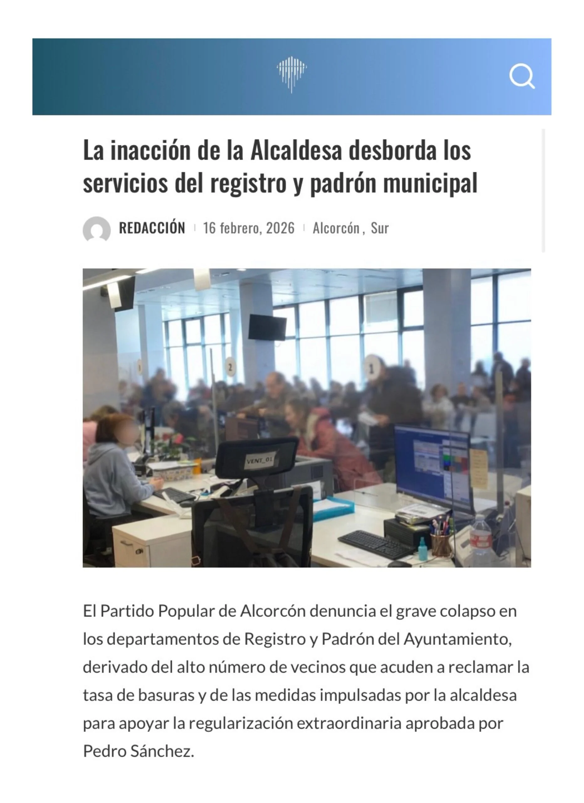 Aparicion en medios: El Iceberg de Madrid – 16 Febrero 2026