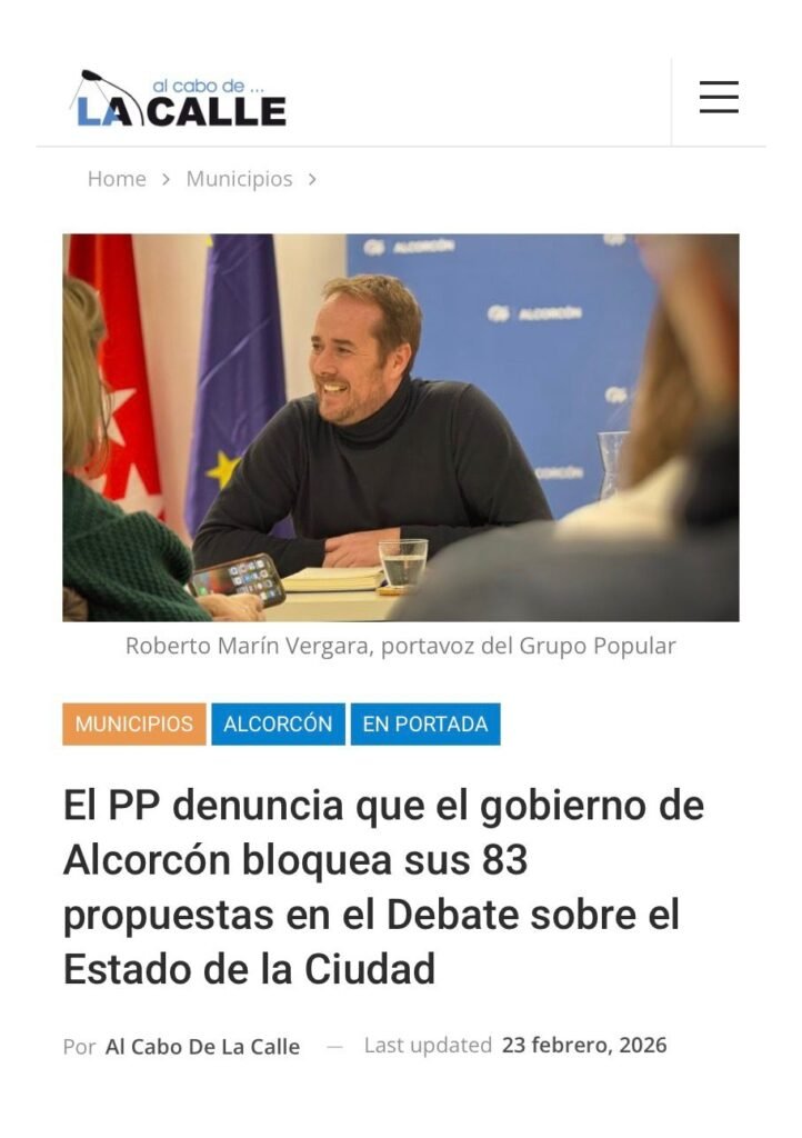 Aparicion en medios: Al Cabo de la Calle – 23 Febrero 2026