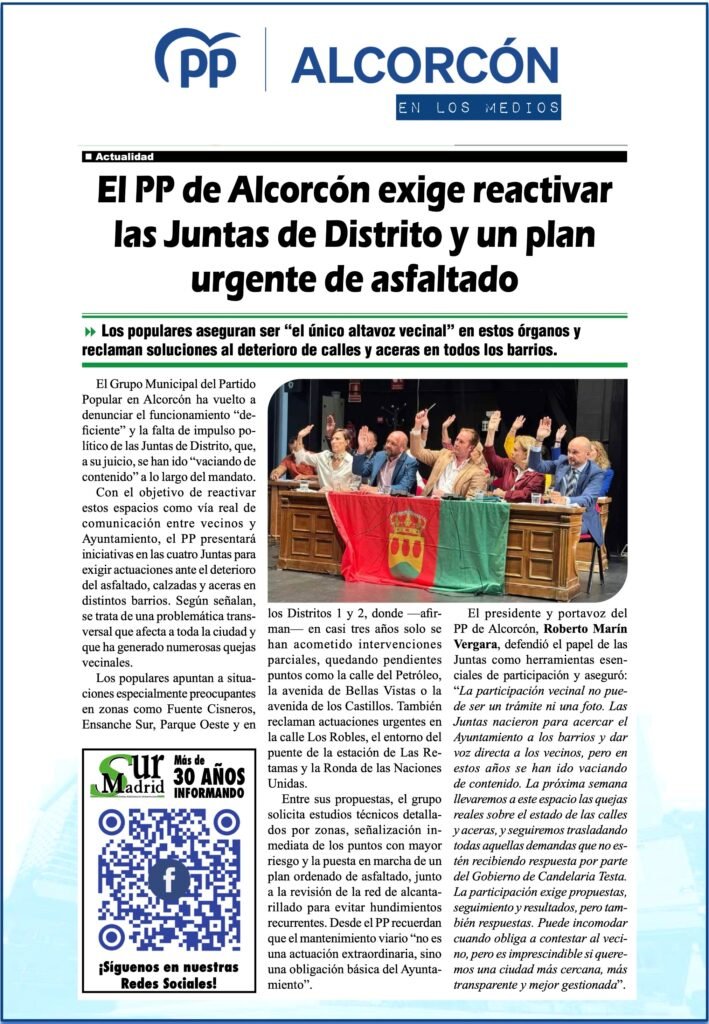 Aparicion en medios: SUR Madrid – 11 Marzo 2026
