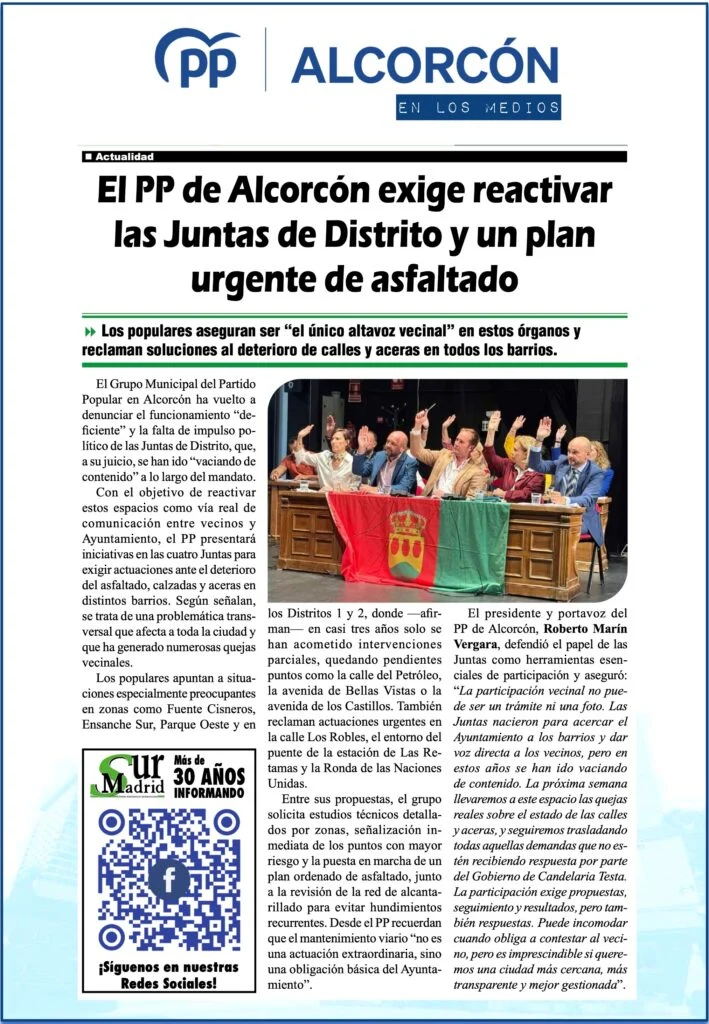 Aparicion en medios: SUR Madrid – 11 Marzo 2026