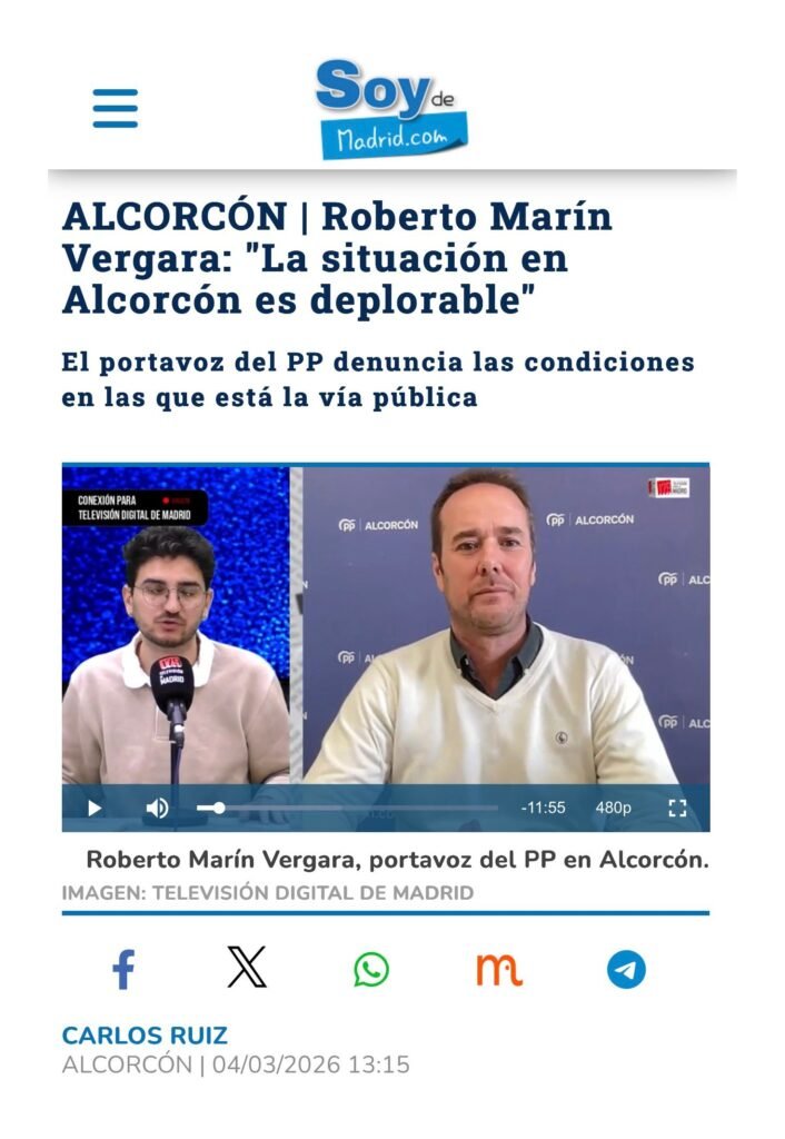 Aparicion en medios: Soy De Madrid – 4 Marzo 2026