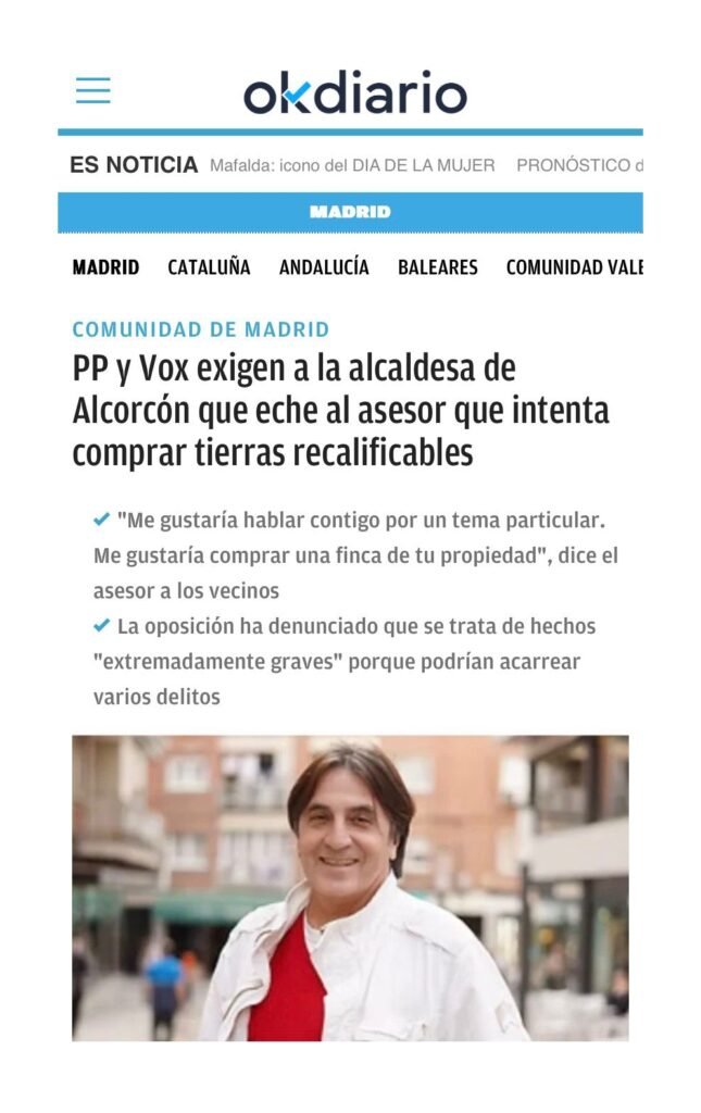 Aparicion en medios: Ok Diario – 6 Marzo 2026