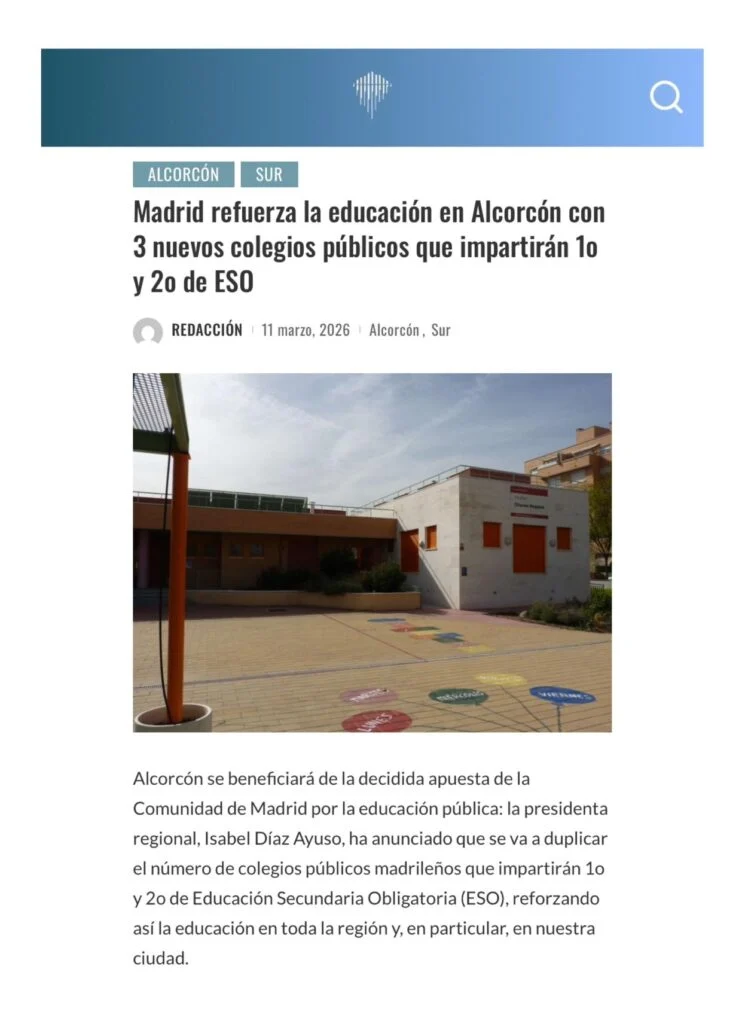 Aparicion en medios: El Iceberg de Madrid – 11 Marzo 2026