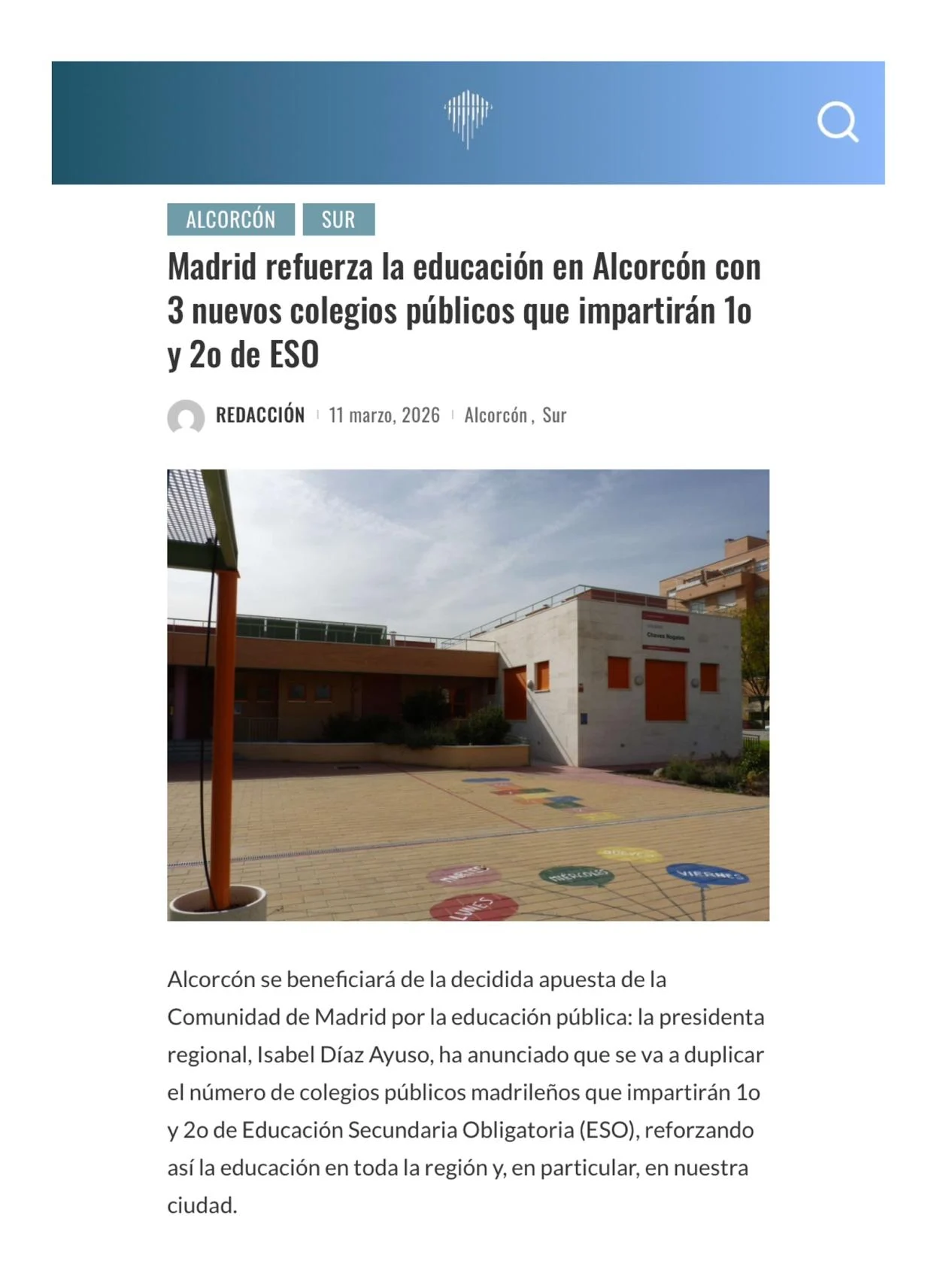 Aparicion en medios: El Iceberg de Madrid – 11 Marzo 2026