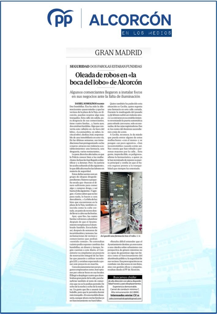 Aparicion en medios: El Mundo – 7 Marzo 2026