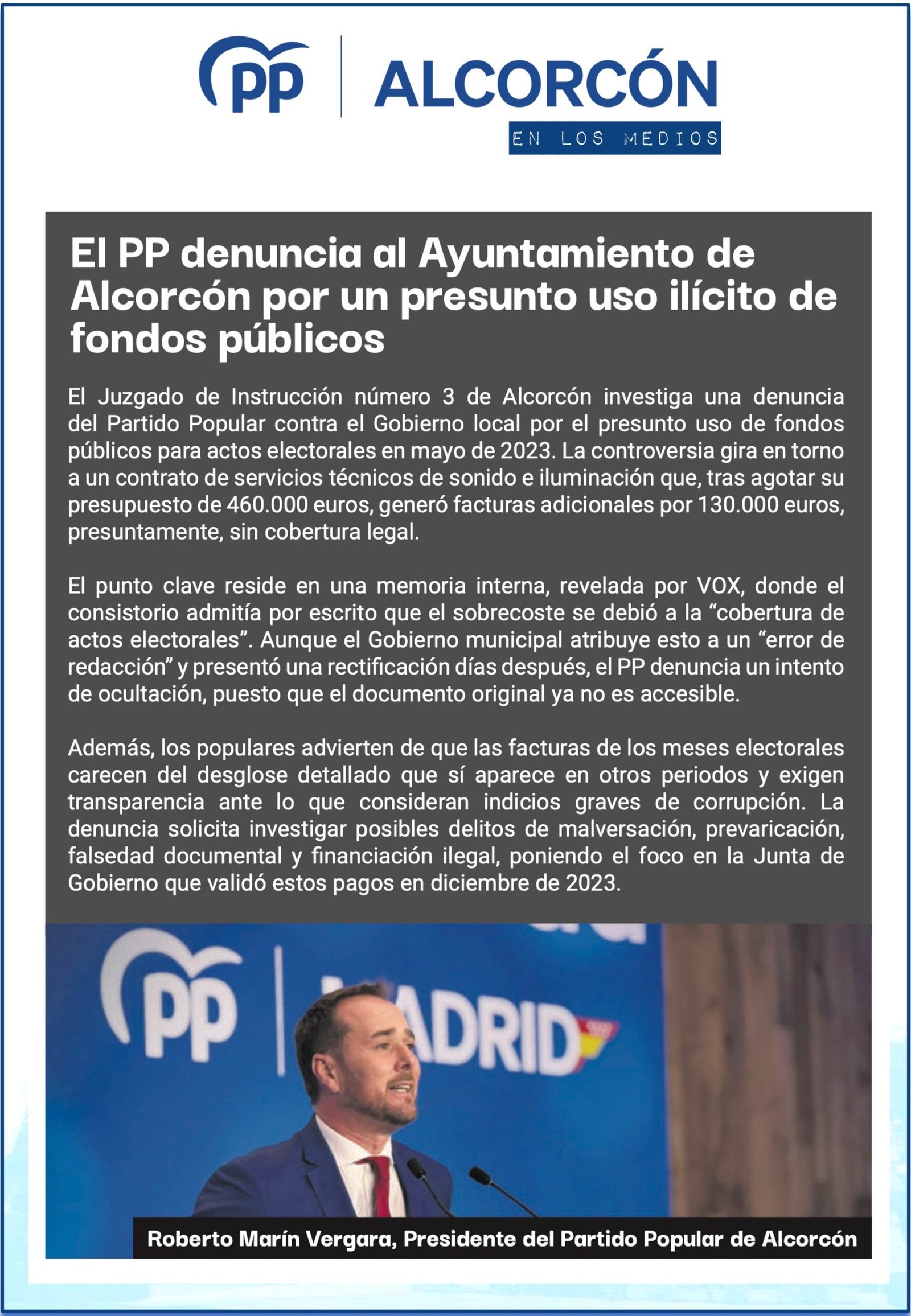 Aparicion en medios: AlcorconHoy – Febrero 2026